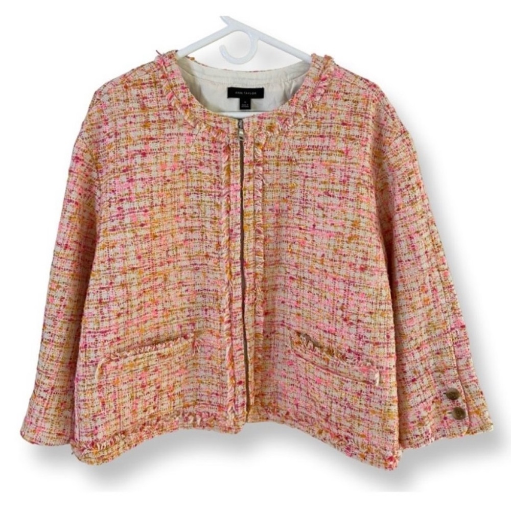 NWT Ann Taylor tweed blazer jacket